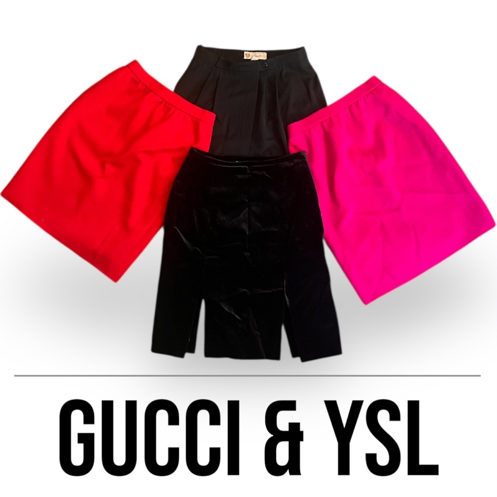 Lot of Designer Skirts! Gucci & YSL!